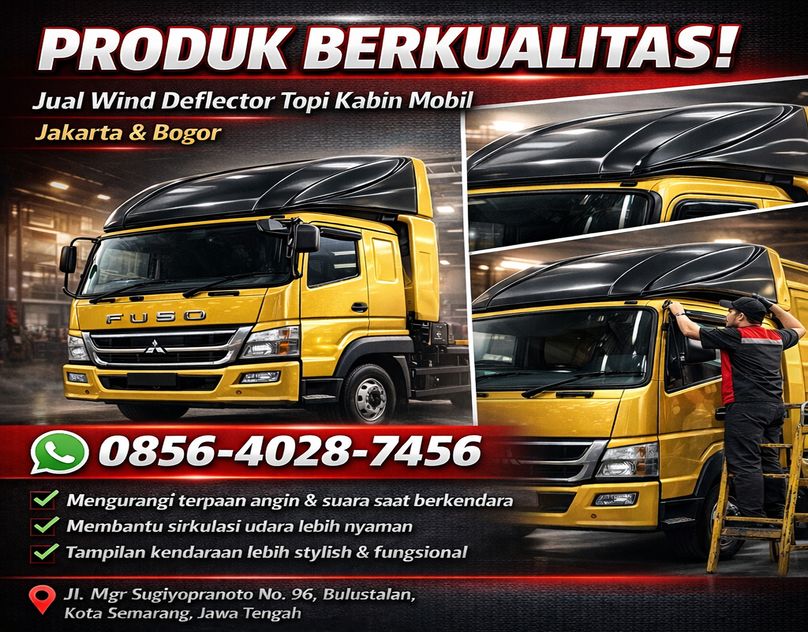 PRODUK BERKUALITAS! 0856-4028-7456 Jual Wind Deflector Topi Kabin Mobil di Jakarta Bogor