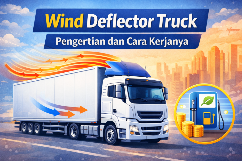 cara kerja wind deflector truck
