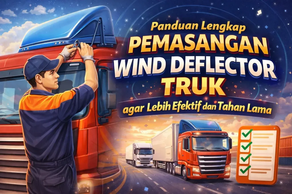 Cara Pasang Wind Deflector Truk yang Benar