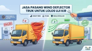 Jasa Pasang Wind Deflector Truk Untuk Lolos Uji KIR: Solusi Irit BBM dan Keselamatan Jalan