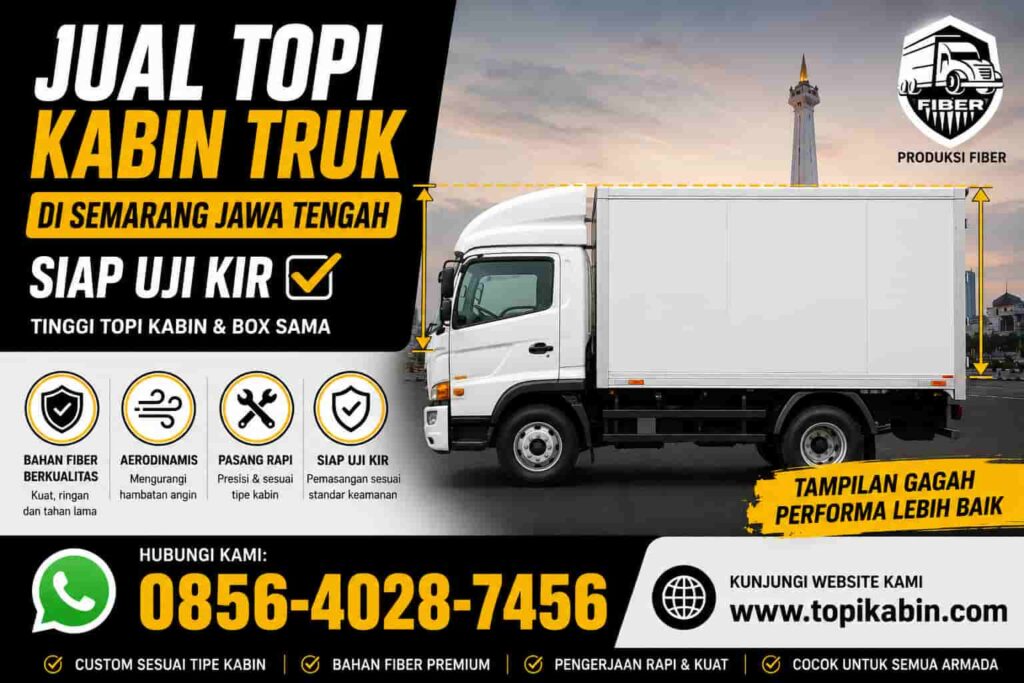 Jual Topi Kabin Truk di Semarang Jawa Tengah 1