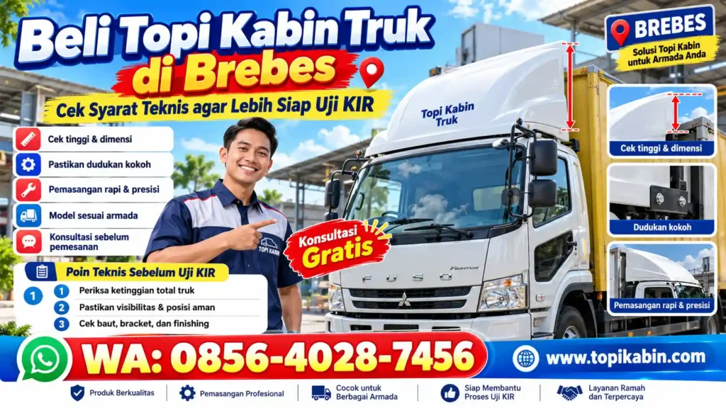 Beli Topi Kabin Truk di Brebes: Cek Syarat Teknis agar Lebih Siap Uji KIR