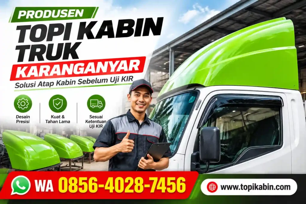 Produsen Topi Kabin Truk Karanganyar: Solusi Atap Kabin Sebelum Uji KIR