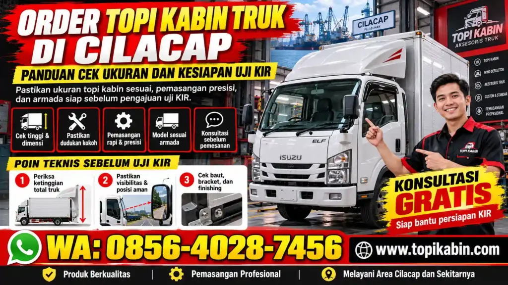 Order Topi Kabin Truk di Cilacap: Panduan Cek Ukuran dan Kesiapan Uji KIR