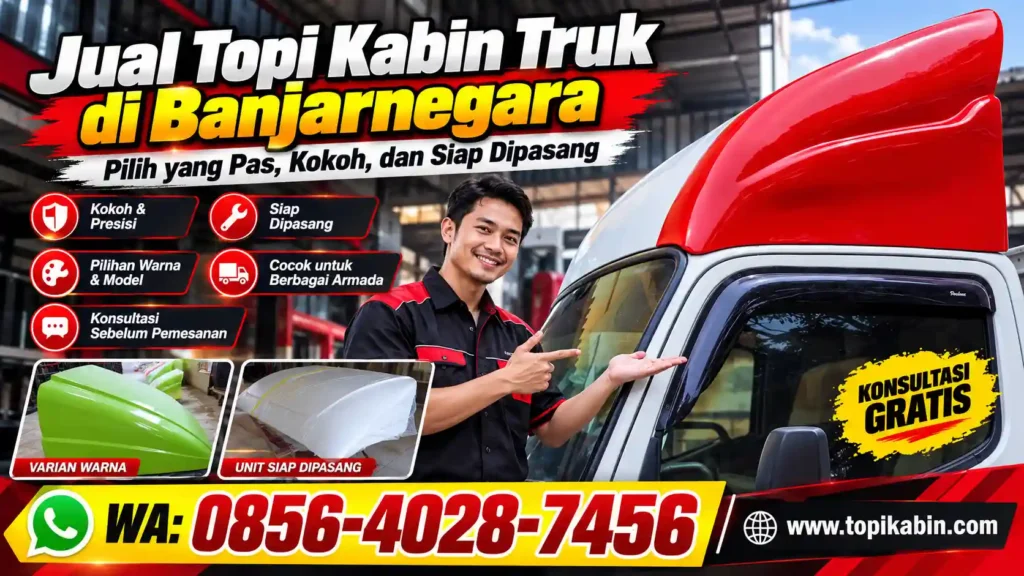 Jual Topi Kabin Truk di Banjarnegara: Pilih yang Pas, Kokoh, dan Siap Dipasang