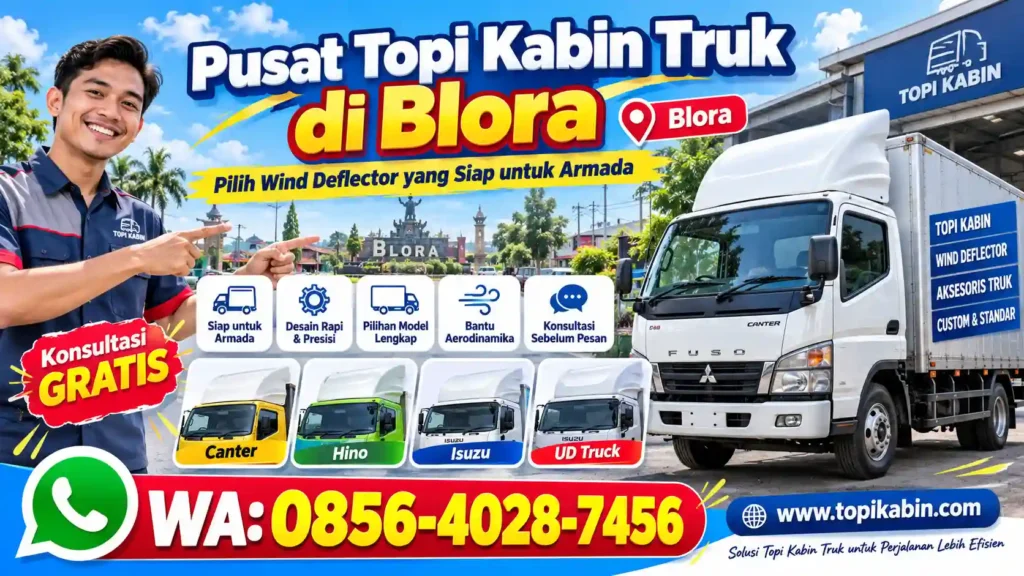 Pusat Topi Kabin Truk di Blora: Pilih Wind Deflector yang Siap untuk Armada