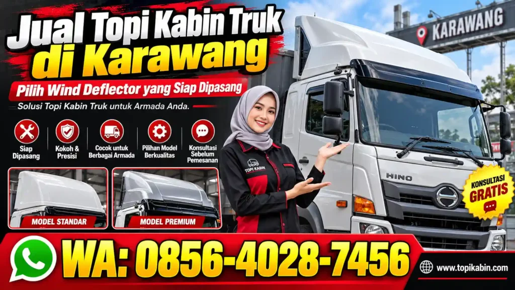 Jual Topi Kabin Truk di Karawang: Pilih Wind Deflector yang Siap Dipasang
